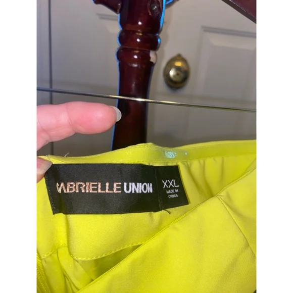 Women's Gabrielle Union Yellow & Black Dress XX-Large - Picture 8 of 9